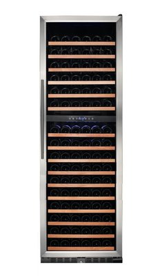 Adega 166 Garrafas Dual Zone Inox Porta de Vidro Vinho Tinto/Branco 220V Cookerhood