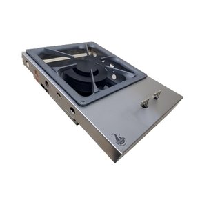 Bifeteira à Gás de Embutir Estilo Cooktop Inox 430 Escovado 32cm Guindani