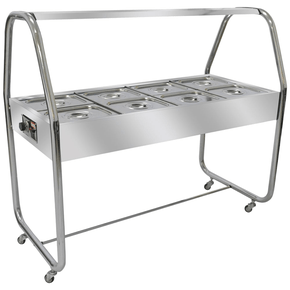 Buffet Quente Self-Service Cromado 8 Cubas EA8TC 220V Venâncio