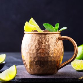 Caneca Moscow Mule para Drinks Rose Inox 500ml James.F