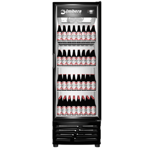 Cervejeira Porta de Vidro Preta 522 Litros 220V Imbera