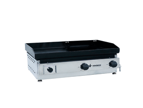 Chapa Bifeteira para Lanche a Gás Profissional 2 Queimadores C65 Venâncio