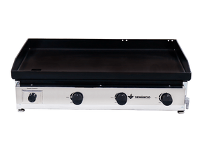 Chapa Bifeteira para Lanche a Gás Profissional 3 Queimadores C80 Venâncio
