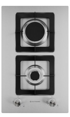Cooktop Dominó Quadratto a Gás 2 Queimadores 30cm Bivolt Elettromec