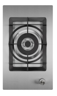 Cooktop Dominó Quadratto Dual Flame 1 Queimador Inox  30cm Bivolt Elettromec
