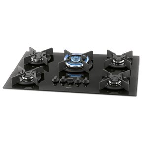 Cooktop Infinity a Gás 5 Queimadores Mesa de Vidro Preto Bivolt Fischer