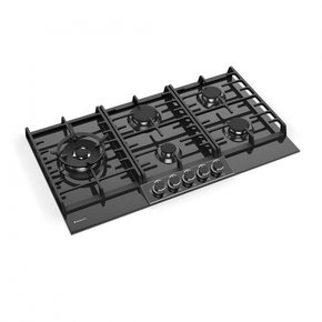 Cooktop Montreal Semiprofissional Mesa de Vidro Preto a Gás 5 Queimadores 90cm 220V Debacco