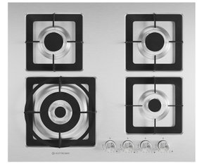 Cooktop Quadratto a Gás 4 Queimadores Tripla Chama 60cm Bivolt Elettromec