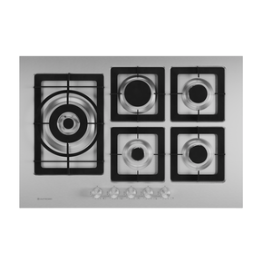 Cooktop Quadratto a Gás 5 Queimadores Tripla Chama 75cm Semi Bivolt Elettromec