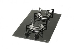 Cooktop a Gás 2 Queimadores Preto Bivolt Fischer