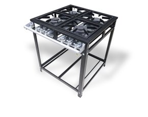 Fogão Industrial Baixa Pressão Standard 4 Queimadores Innal