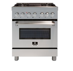 Fogão Professional 5 Queimadores com Forno Elétrico 102 Litros 75cm 220V Elettromec