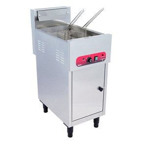Fritadeira Elétrica Profissional 2 Cestos Aço Inox MEC-2 Zona Fria Óleo 380V Multifritas