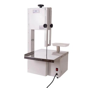 Máquina Serra Fita de Bancada Inox com Moedor Boca 8 Motor 1/2CV 180cm Bivolt Delta Grill