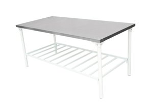 Mesa de Serviço Industrial Tampo em Inox com Prateleira Inferior em Grade 140x70 Innal