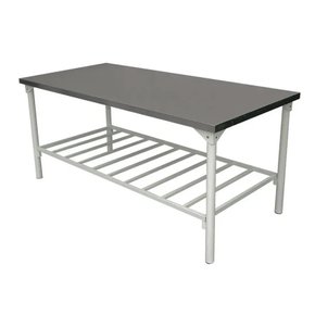 Mesa de Serviço Industrial Toda em Inox com Prateleira Inferior em Grade 190x70 Innal