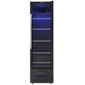Cervejeira Blue Light Silenciosa Preto Fosco Porta de Vidro 200 Litros 220V Venax