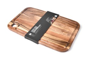 Tábua Retangular para Churrasco de Madeira Acácia James.F