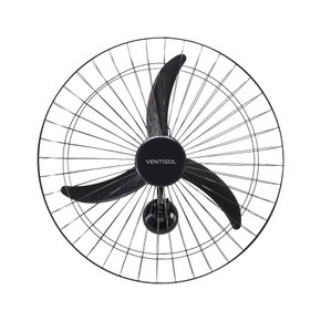 Ventilador de Parede Preto Oscilante 60cm Bivolt Ventisol