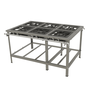 Fogão Industrial Linha Master a Gás Inox 6 Queimadores Duplos Central PMDI-600F Progás